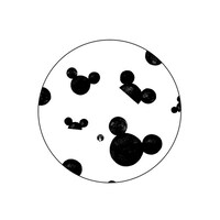 Picture of BP Disney Character Mickey Mouse Ears Pin, Black & White