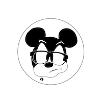 Picture of BP Disney Character Mickey Mouse Pin, Black & White