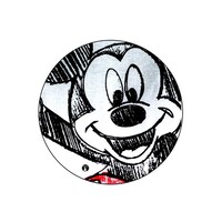 Picture of BP Disney Character Mickey Pin, Black & White