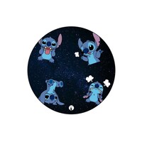 Picture of BP Disney Character Stitch Printed Round Pin Badge, Blue