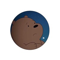 Picture of BP We Bare Bears Wondering Printed Round Pin Badge, Large