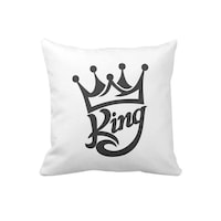 Picture of 1st Piece King Printed Square Pillow, White, 40 x 40cm