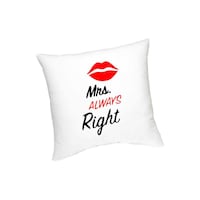 Picture of Fm Styles Mrs. Always Right Printed with Lips Cushion