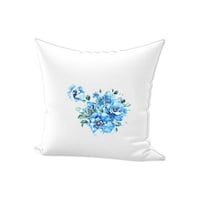 Picture of REGAL IN HOUSE Flower Small Bouquet Printed Cotton Cushion, 45 x 45cm