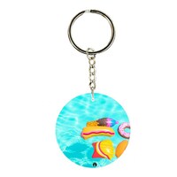 Picture of BP A Pool Double Side Printed Keychain, 30mm