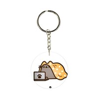 Picture of BP Cartoon Cat Printed Dual Sided Keychain