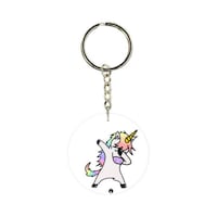 Picture of BP Cartoon Unicorn Printed Keychain, 30mm