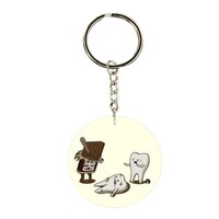 Picture of BP Cute Tooth With Chocolate Printed Keychain, 30mm