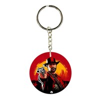 BP Double Sided Red Dead Redemption 2 Printed Keychain, 30mm