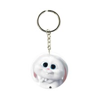 BP Double Sided Snowball Printed Keychain, 30mm
