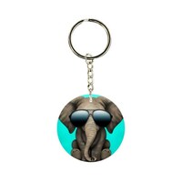 Picture of BP Elephant In Sunglasses Printed Keychain, 30mm