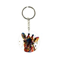 Picture of BP Giraffe Face Printed Keychain, 30mm
