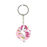 Picture of BP Unicorn Horse Printed Pocket Keychain, 30mm