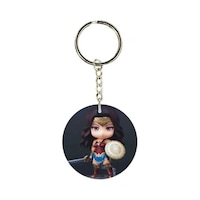 Picture of BP Wonderwomen Character Printed Keychain, 30mm