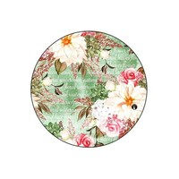 Picture of BP Flowers Round Printed Mouse Pad, 8.63 x 7.04inch