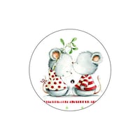 Picture of BP Mouses Printed Round Mouse Pad, 8.63 x 7.04inch