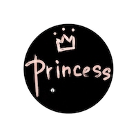 Picture of BP Princess Printed Round Mouse Pad, Black & Pink, 8.63 x 7.04inch