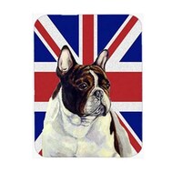 Caroline's Treasures French Bulldog with British Flag Mouse Pad