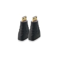 Cable Matters Mini HDMI To HDMI Male & Female Adapter, 2 Pcs, Black & Gold