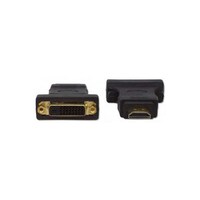 Picture of RKN Electronics HDMI Male to DVI Female Convertible Adapter, Black and Gold