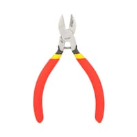 Picture of Tni-U Sharp Mini Diagonal Side Cutting Plier, Red/Yellow/Silver