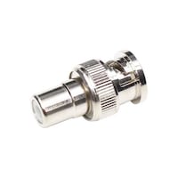 Picture of Oem Bnc Male To Rca Female Connector Coaxial Cable Adapter, Silver
