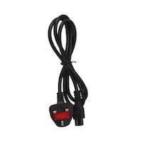 RKN Electronics 3-Pin Power Cord UK Plug, Black