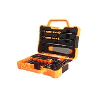 Picture of Jakemy Multi Bit Screwdriver Kit With Spudger Tweezers Set, Yellow/Black