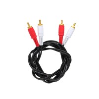 Picture of RKN 2 RCA Male to 2 RCA Male RCA Audio Cable, V4147_P, Black, 1.5M