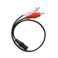 Picture of RKN Electronics 3.5mm Female To 2 RCA Male Stereo Adapter, Black