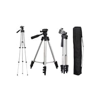 RKN Professional Camera Tripod Mount Stand, Silver and Black