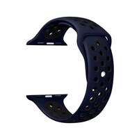 Porodo Wrist Band For Apple Watch Nike + 38-40 mm, Dark Blue and Black