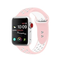 Picture of RKN Replacement Band For Apple Watch Series 1/2/3/4, 42mm, Pink and White
