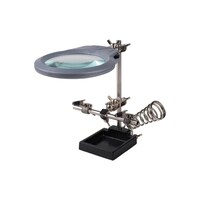 RKN H3L Helping Hand Magnifier with Dual LED Light and Soldering Stand