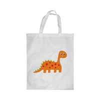Picture of Rkn Cartoon Dinosaur Printed Shopping Bag, White Small 25 X 20 Cm, RKN16227