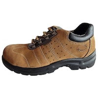 Fashion Safety Article Tan Sporty Safety Shoes, UK 9