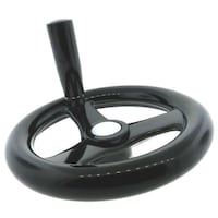 V F Enterprise Hand Wheel for Industrial Machines, Black