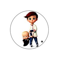 Picture of BP The Boss Baby Printed Round Pin Badge