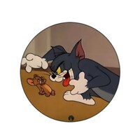 Picture of BP Tom & Jerry Fight Printed Board Pin