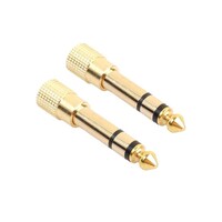 Picture of Rkn 6.3Mm 1/4 Male Plug To 3.5Mm 1/8 Female Jack Stereo Adapter, 2Pcs, Gold