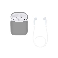 Picture of Rkn Protective Pouch With Cable For Apple Airpods Charging Case, Grey