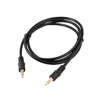 2B Cv076 Aux Cable, Black, 1Meter