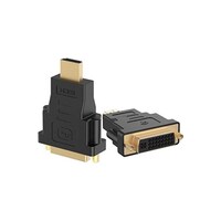 Picture of Rankie Hdmi Male To Dvi Female Adapter, Black, Pack Of 2
