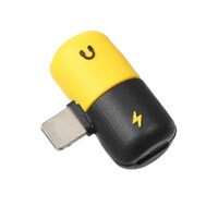 Picture of Rkn Electronics 2-In-1 Lightning Audio & Charging Adapter For Iphone