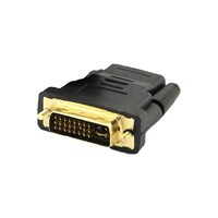 Picture of Rkn Electronics Dvi Female To Hdmi Male Conversion Adapter, Black & Gold