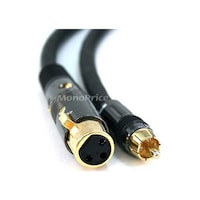 Picture of Monoprice Rca Female To Rca Male Cable, 6Feet, Black