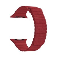 Picture of Hqpro Genuine Leather Loop Band For Apple Watch, 44Mm, Red