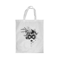 Picture of Rkn Fancy Dress Costume Printed Shopping Bag, White Small 25 X 20 Cm