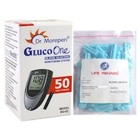 Dr. Morepen Health Blood Glucose Monitoring System With Test Strips, BP-02