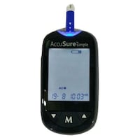 Picture of AccuSure 50 Glucometer Strips Kit, Black